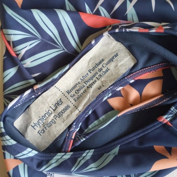 NEW roxy girls love confirmation one piece swimsuit tropical floral size 12 - Picture 5 of 15